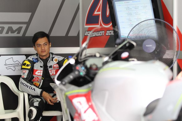 Zaqhwan Zaidi at the Malaysian World Superbike Championship in SEpang last weekend