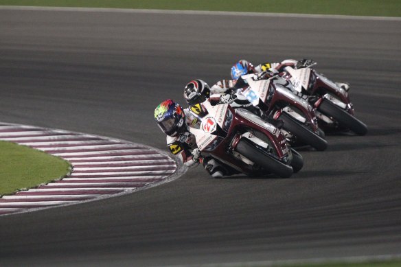 Zaqhwan Zaidi onboard his Honda in the ARRC season finale in Qatar